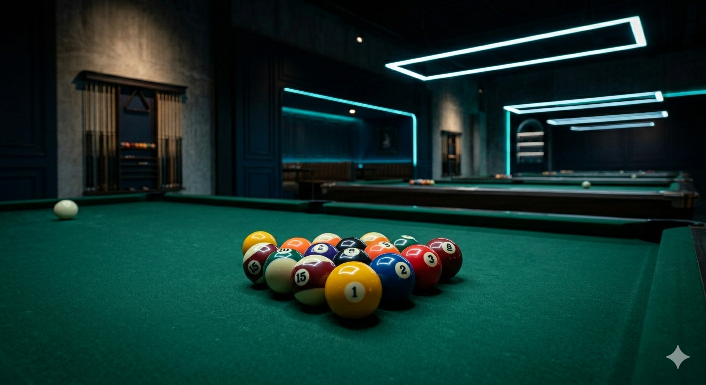 Bola billiard di meja premium
